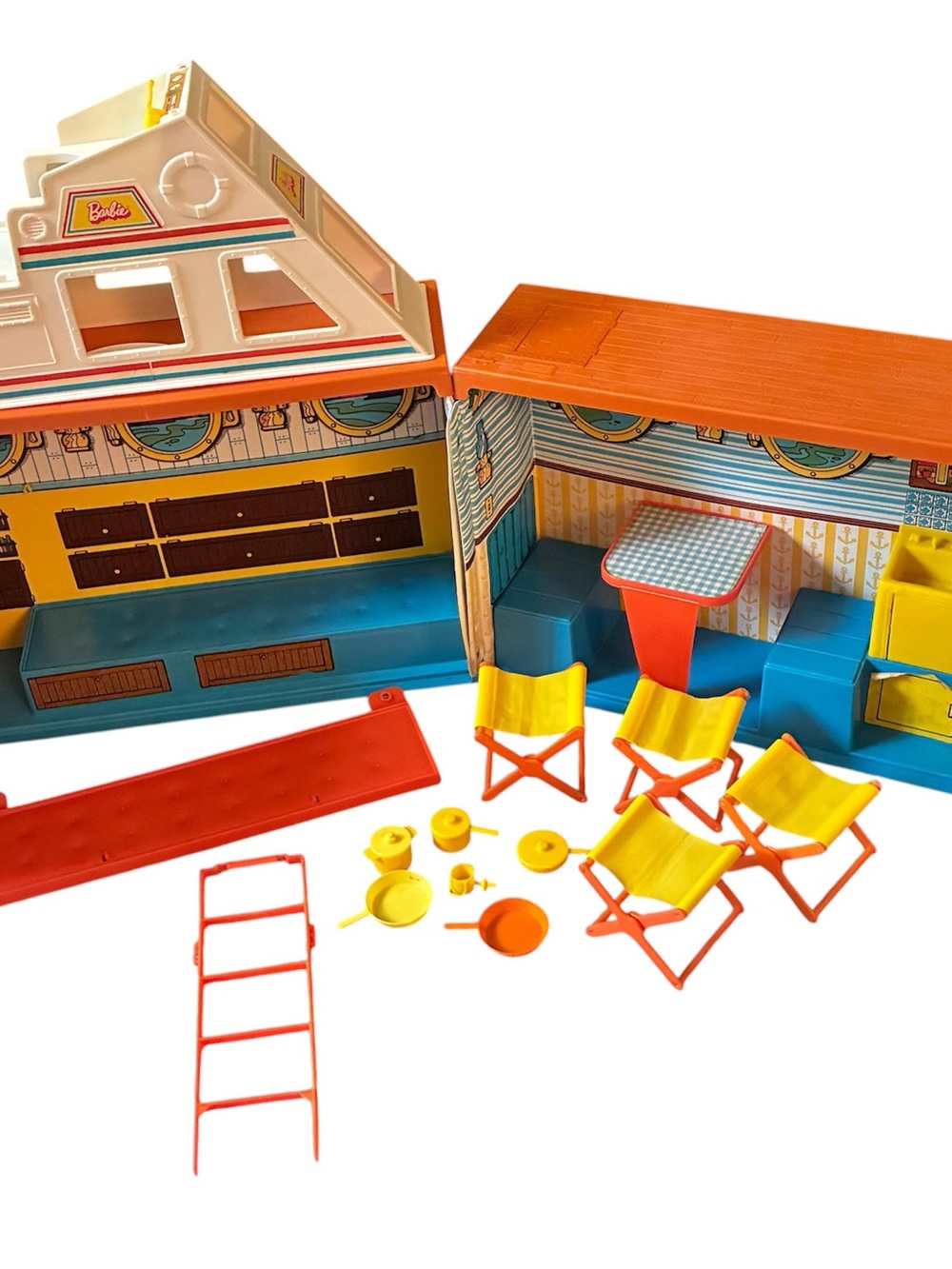Vintage 1974 Barbie Dream Boat Playset Mattel Accessories Read